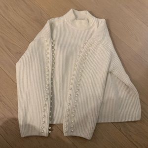 H&M Cream Pearl Sweater